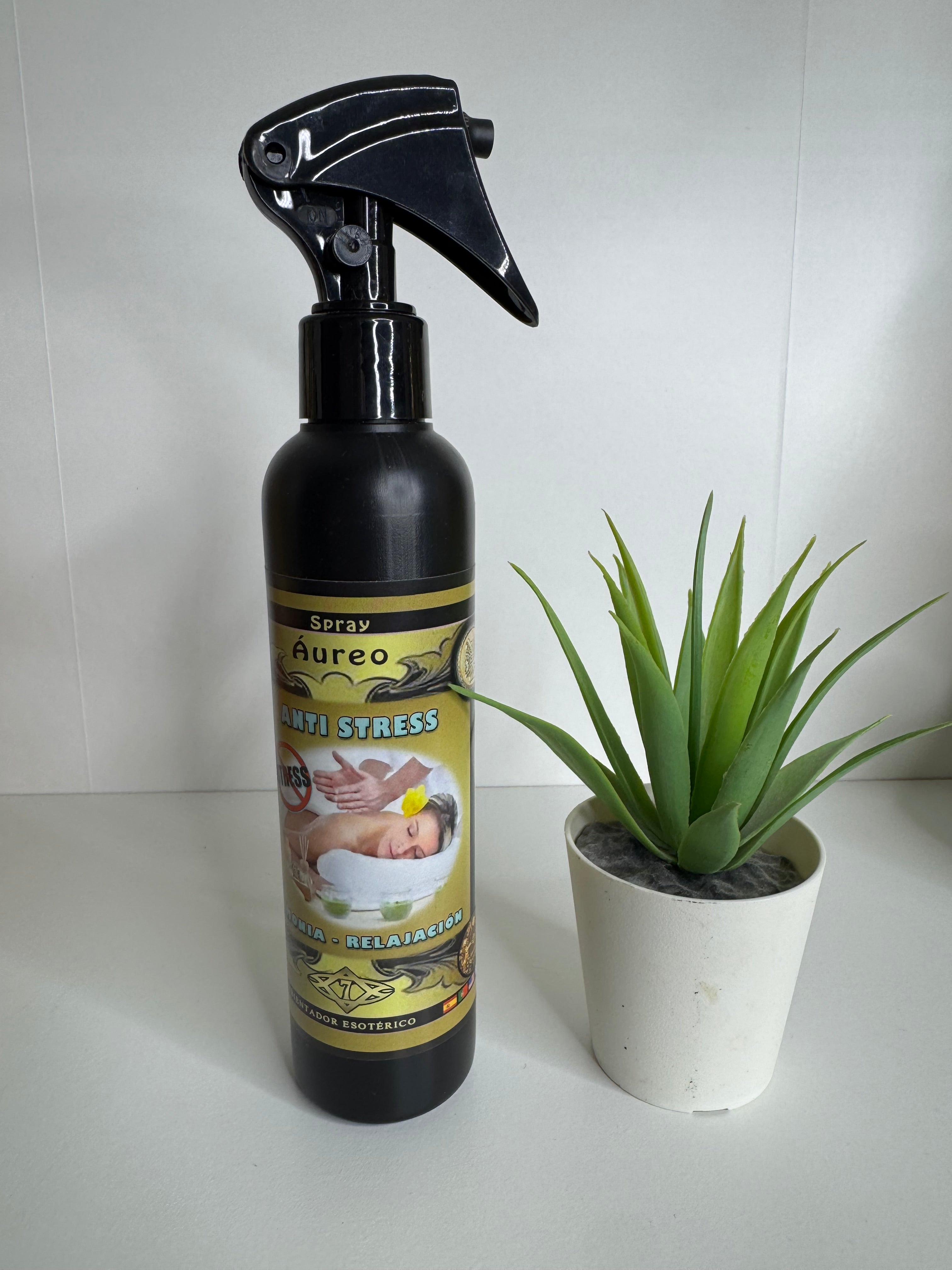 Spray áurico del hogar antiestrés