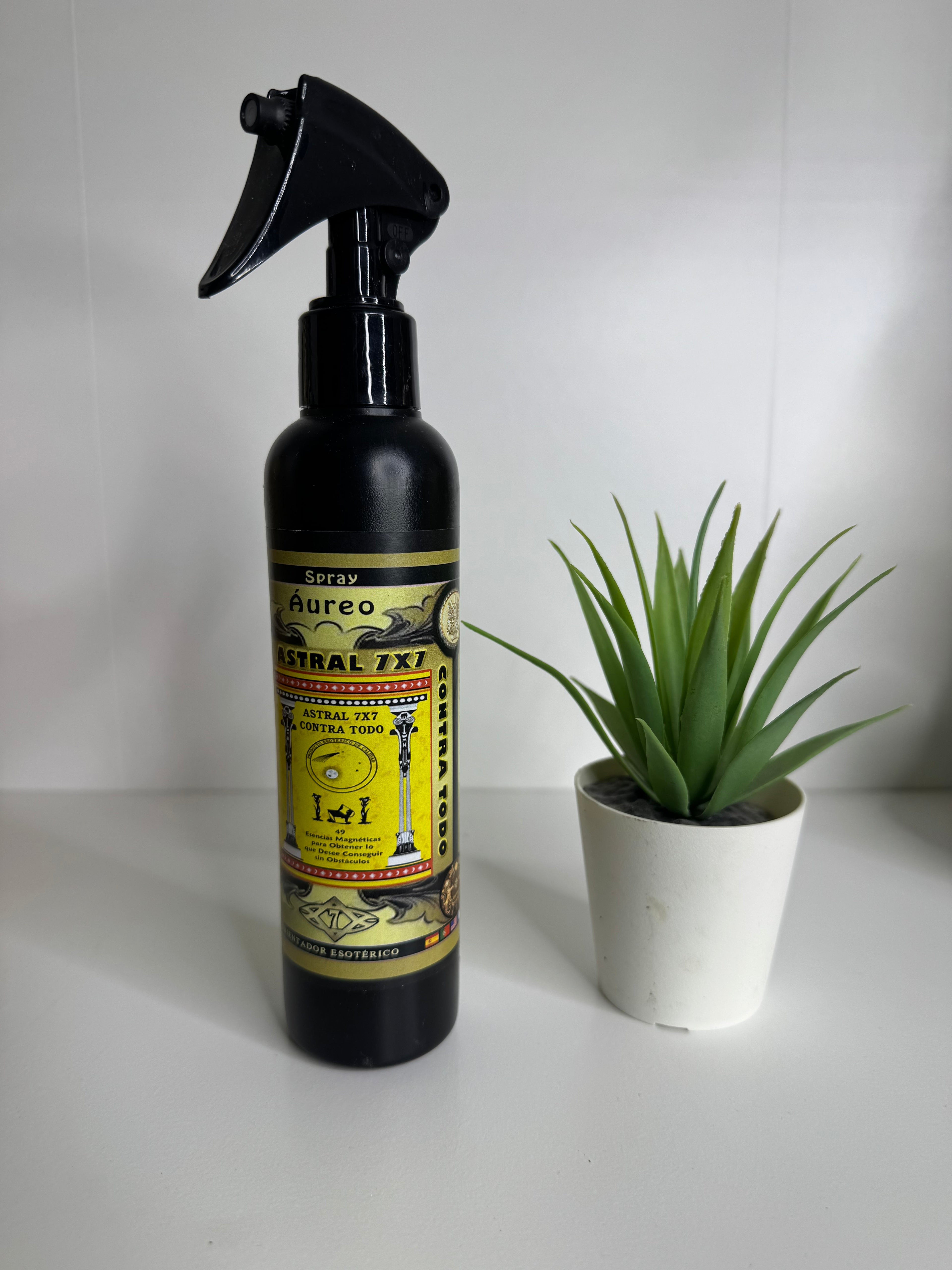 Spray áurico del hogar 7x7 contra todo