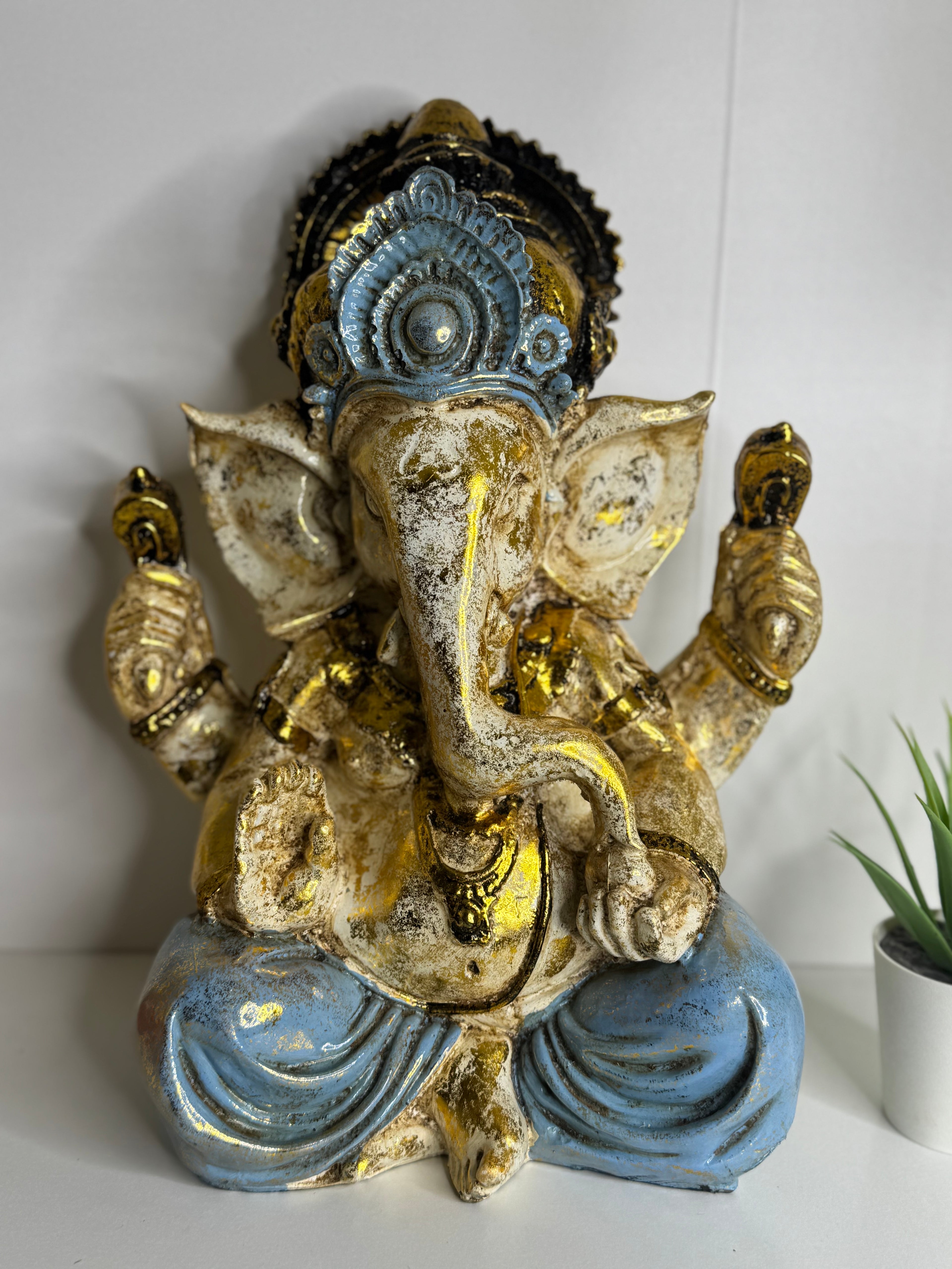 Figura de Ganesha 30 cm – Prosperidad, Abundancia y Eliminación de Obstáculos