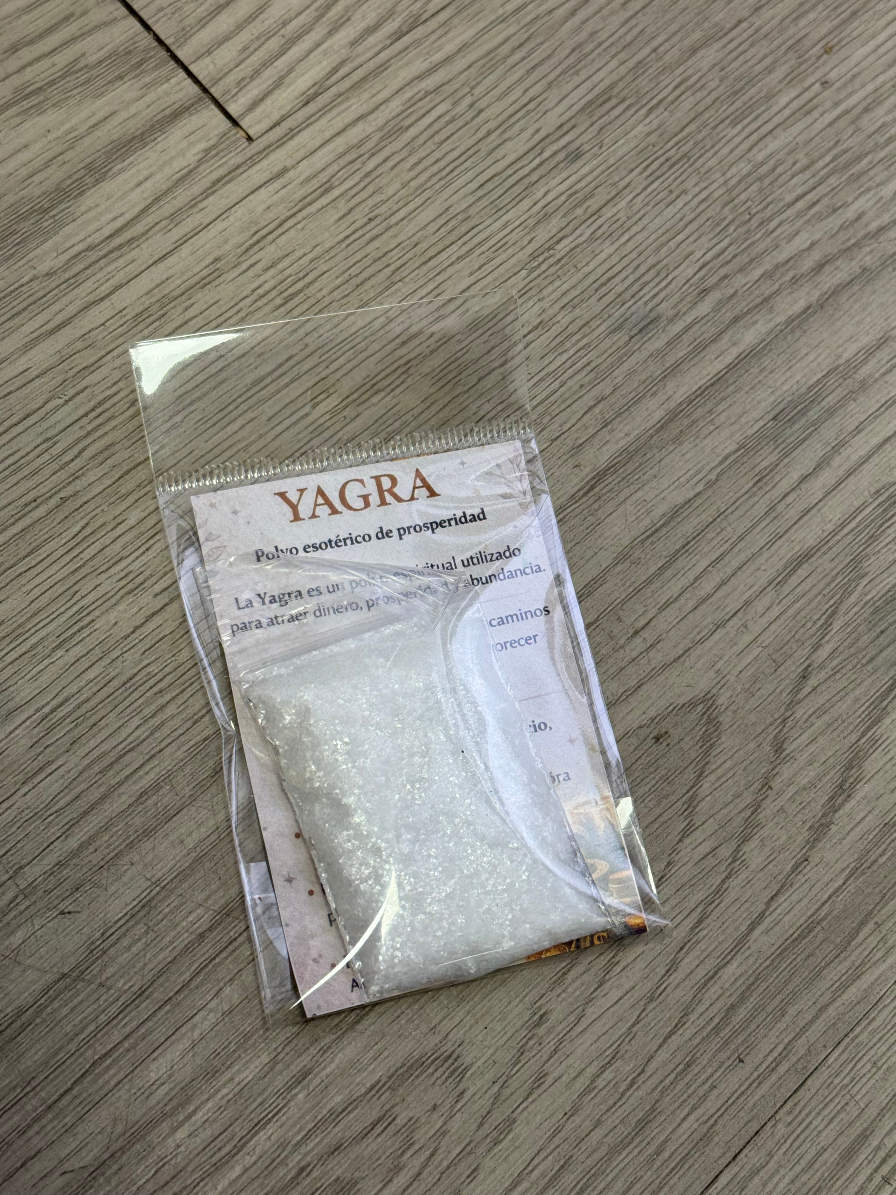 Yagra en polvo
