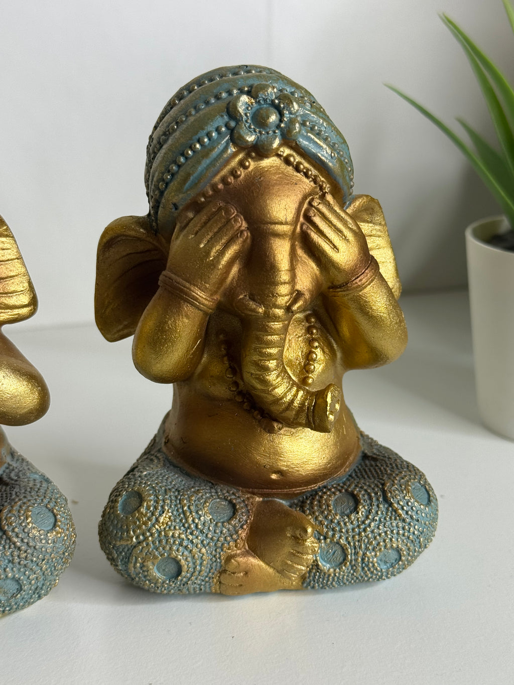 Set 3 Ganesha Sabio – Ver, Oír y Callar | Protección, Sabiduría y Equilibrio Energético