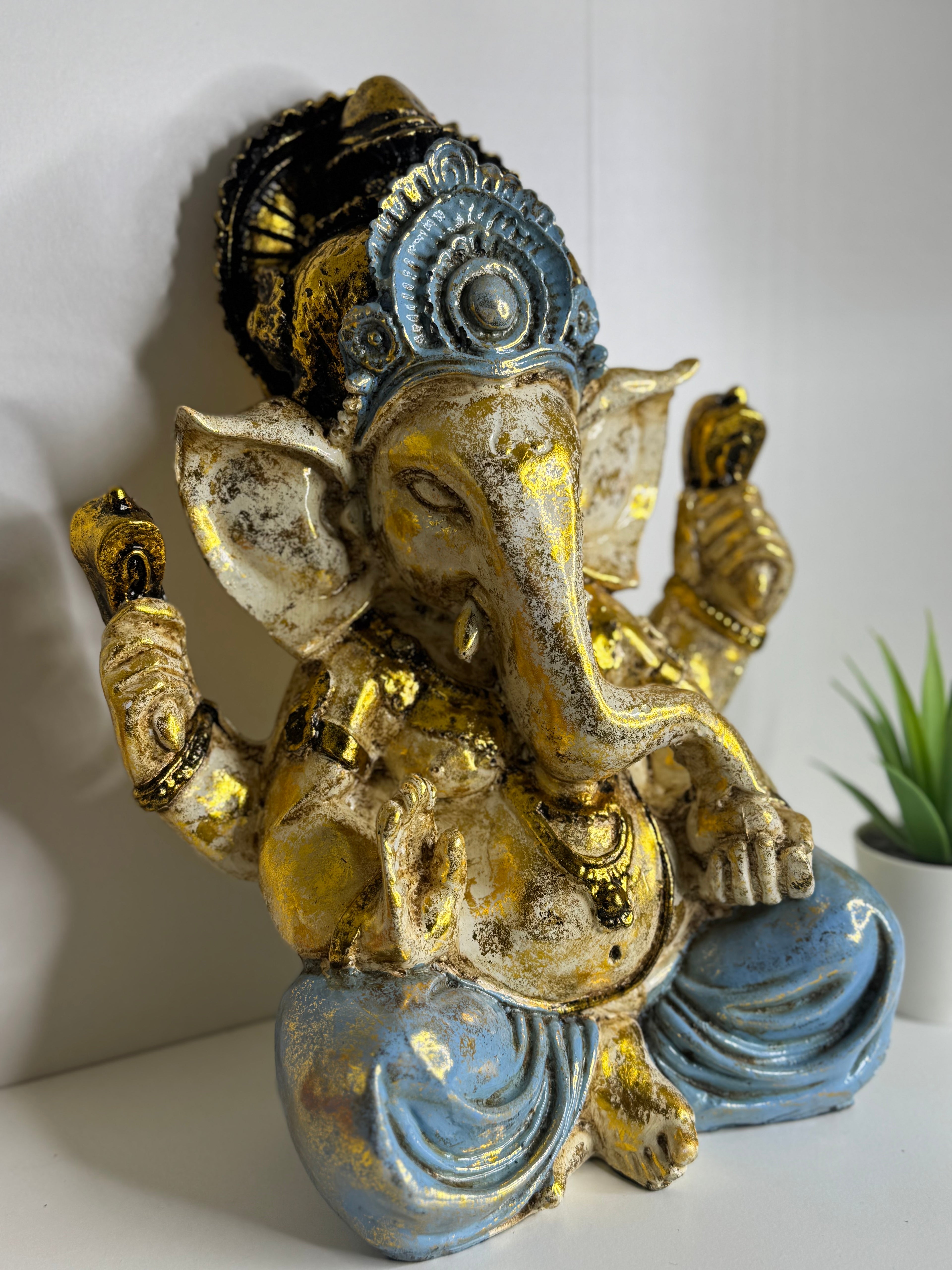 Figura de Ganesha 30 cm – Prosperidad, Abundancia y Eliminación de Obstáculos