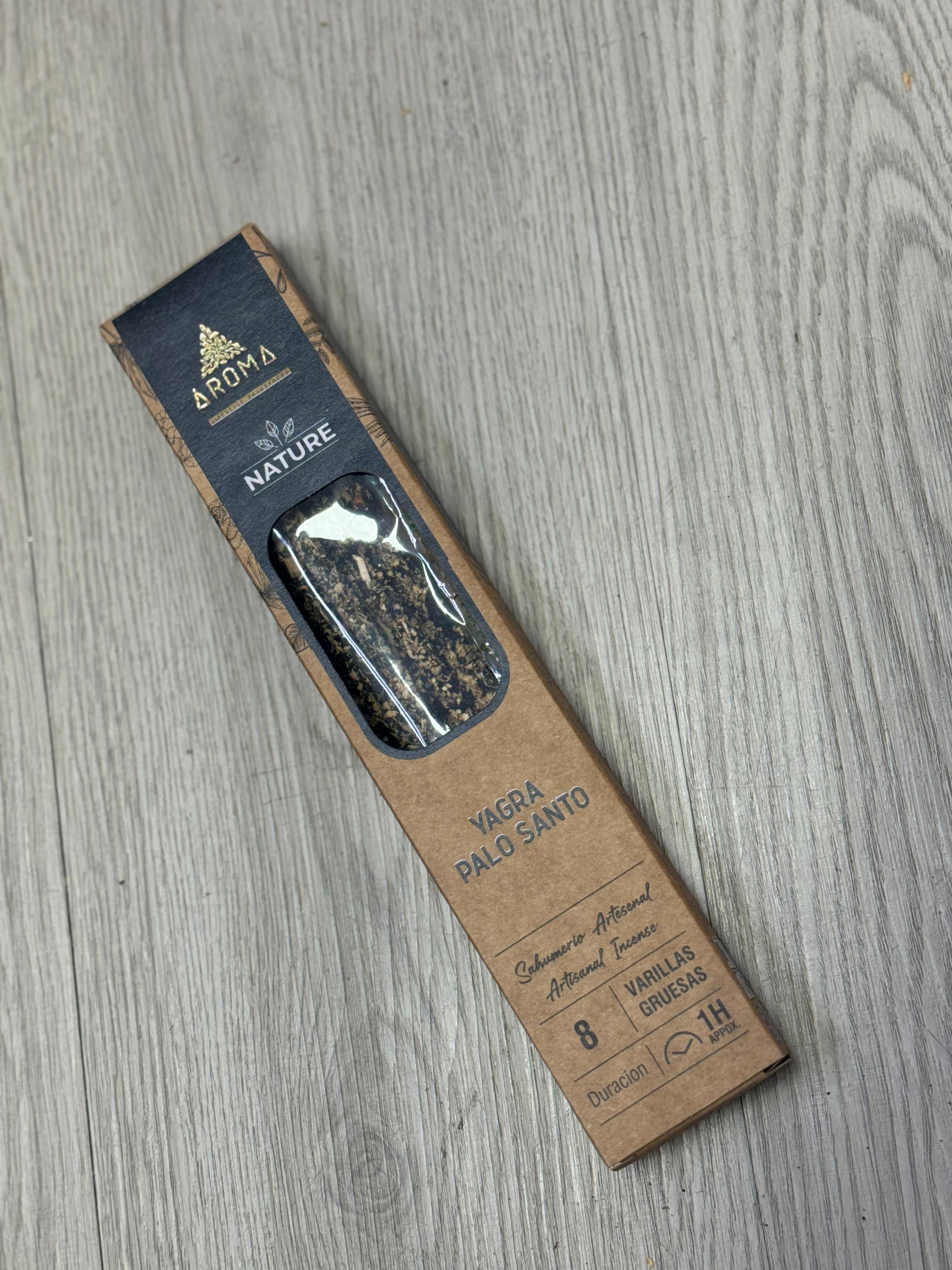 Incienso Yagra & Palo Santo – Aroma Nature (varillas gruesas)
