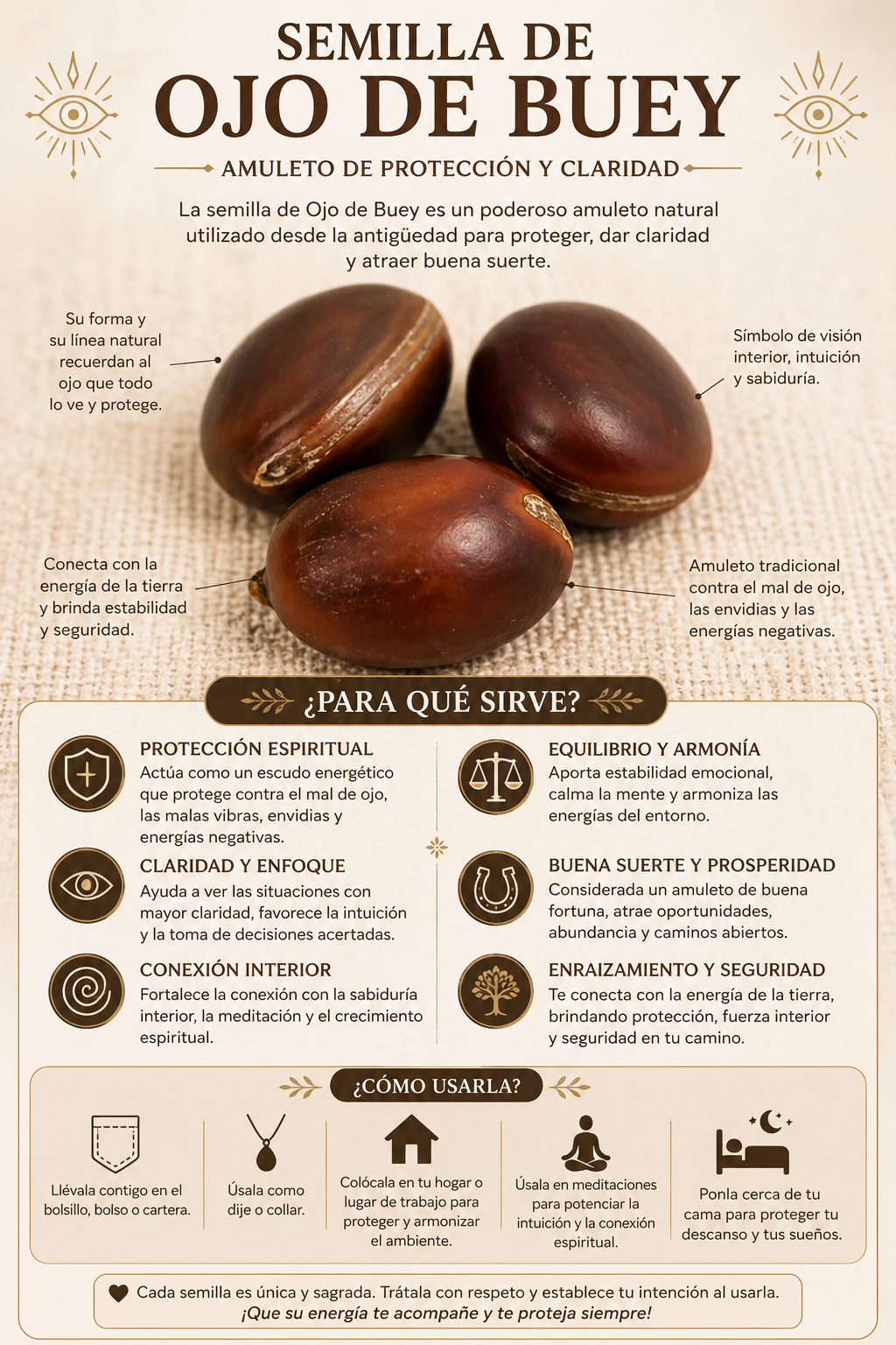 Semillas de ojo de buey