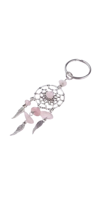 Llavero atrapasueños con mineral