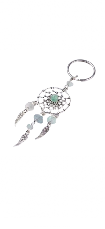 Llavero atrapasueños con mineral