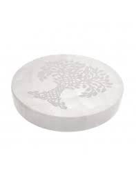 Placa de Selenita - 10cm diámetro distintos motivos